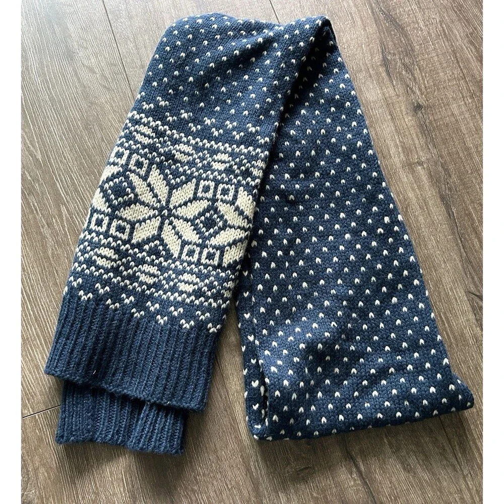 Denim & Supply Ralph Lauren Scarf Fair Isle Wool Alpaca Blend 75”